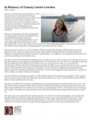 Memorial to Tammy Cowden