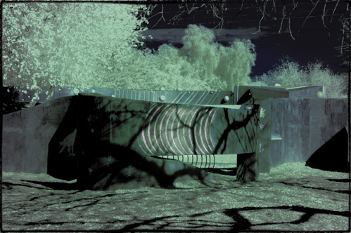 Infrared Colorized wall Margaret Wright
